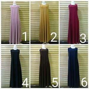 Gamis Jersey Jumbo Manset Kutung/Lekbong/Tanpa Lengan/Inner Long Jersey XXL Terbaru