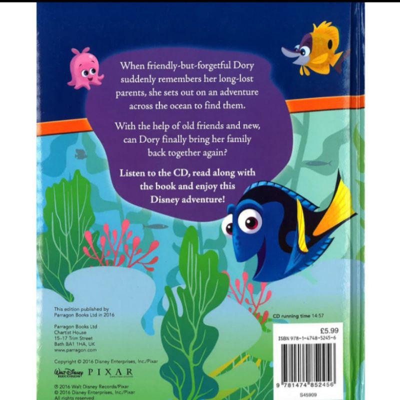 DISNEY: FINDING DORY - BOOK &amp; CD