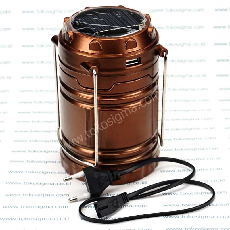 6 LED EMERGENCY CAMPING LATERN RECHARGEABLE SOLAR