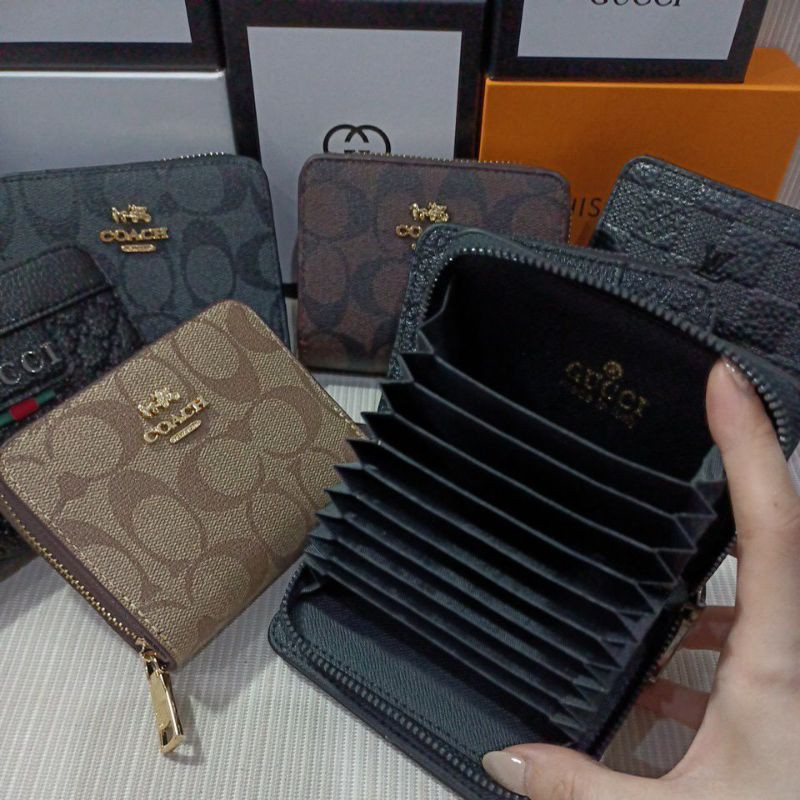 Dompet wanita uang kartu mini embos free box + dustbag