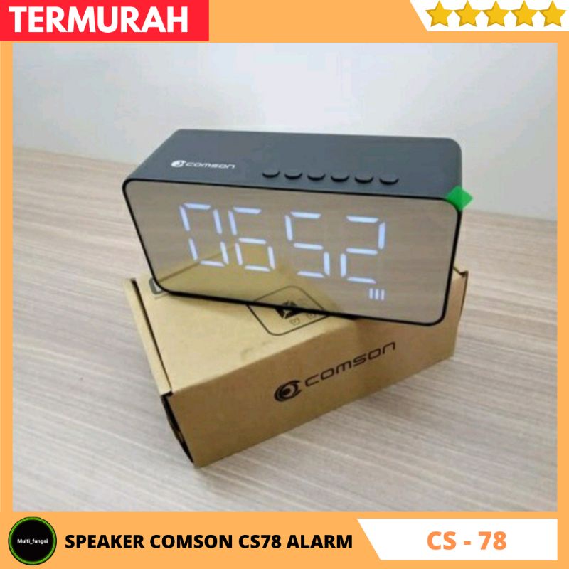 Speaker Bluetooth With Radio n Jam TF Card Mirror Comson CS78 / Speaker G50