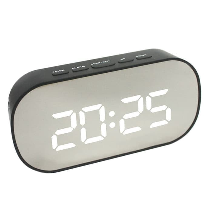 Jam Meja Digital Alarm LED Mirror Clock DT-6506