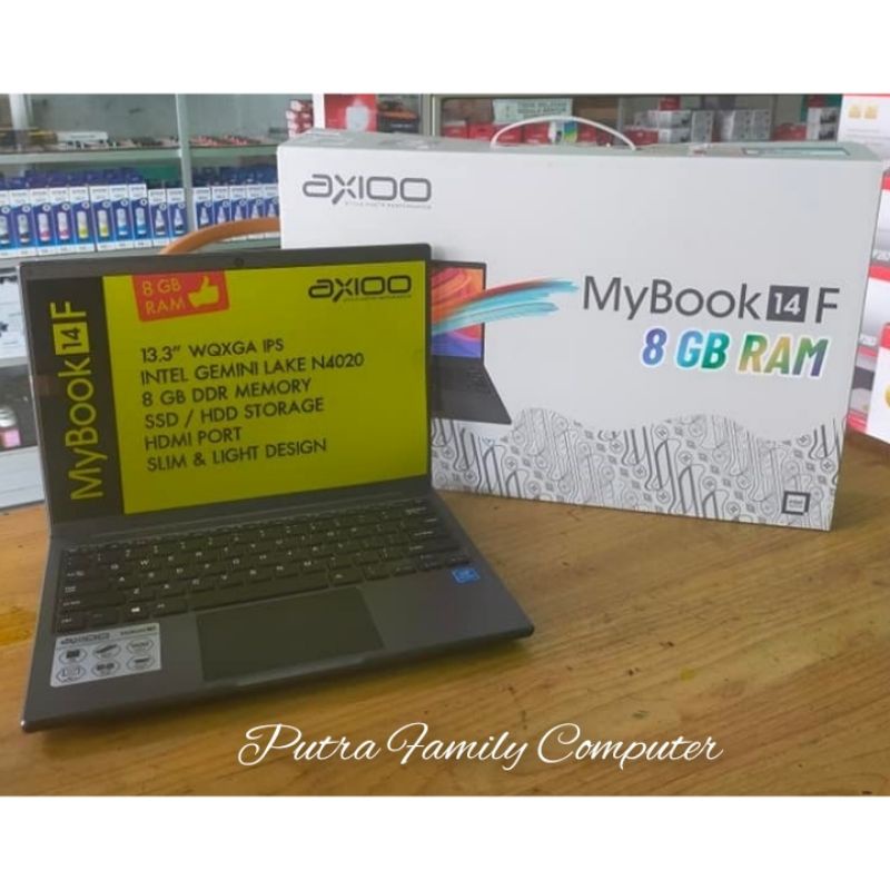 Laptop Axioo Mybook 14F RAM 8GB SSD 512 GB