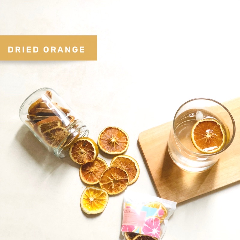 Organic&amp;Joy• Dried Orange Pure Dehydrated/Jeruk iris kering (fruit infusion,fruit tea blend,dried fruit,garnish,Vit C,Immune booster,infused water)