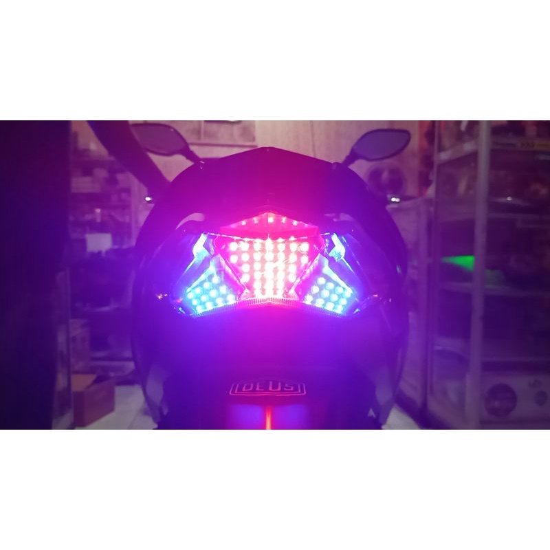 lampu led stop custom honda vario 125/150 nyala Standar tanpa Modul