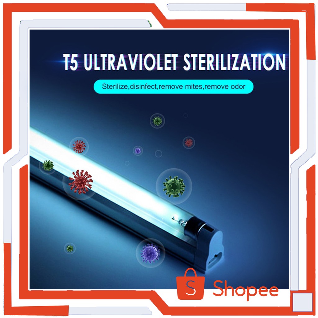 Lampu UV Ultraviolet Sterilizer Virus Bakteri Tungau Germicidal 8W