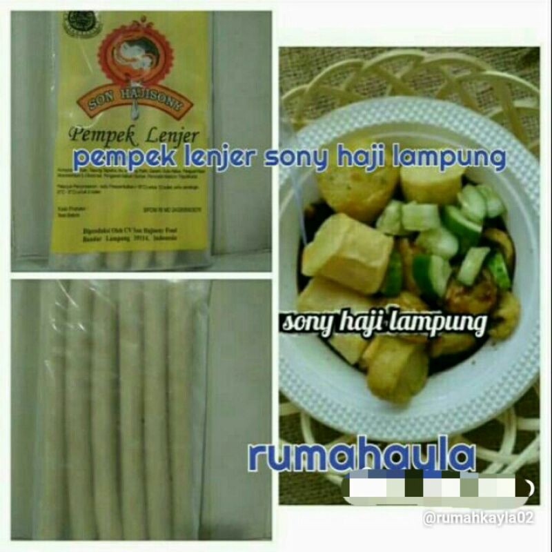 

pempek LENJER sonhaji sonylampung asli