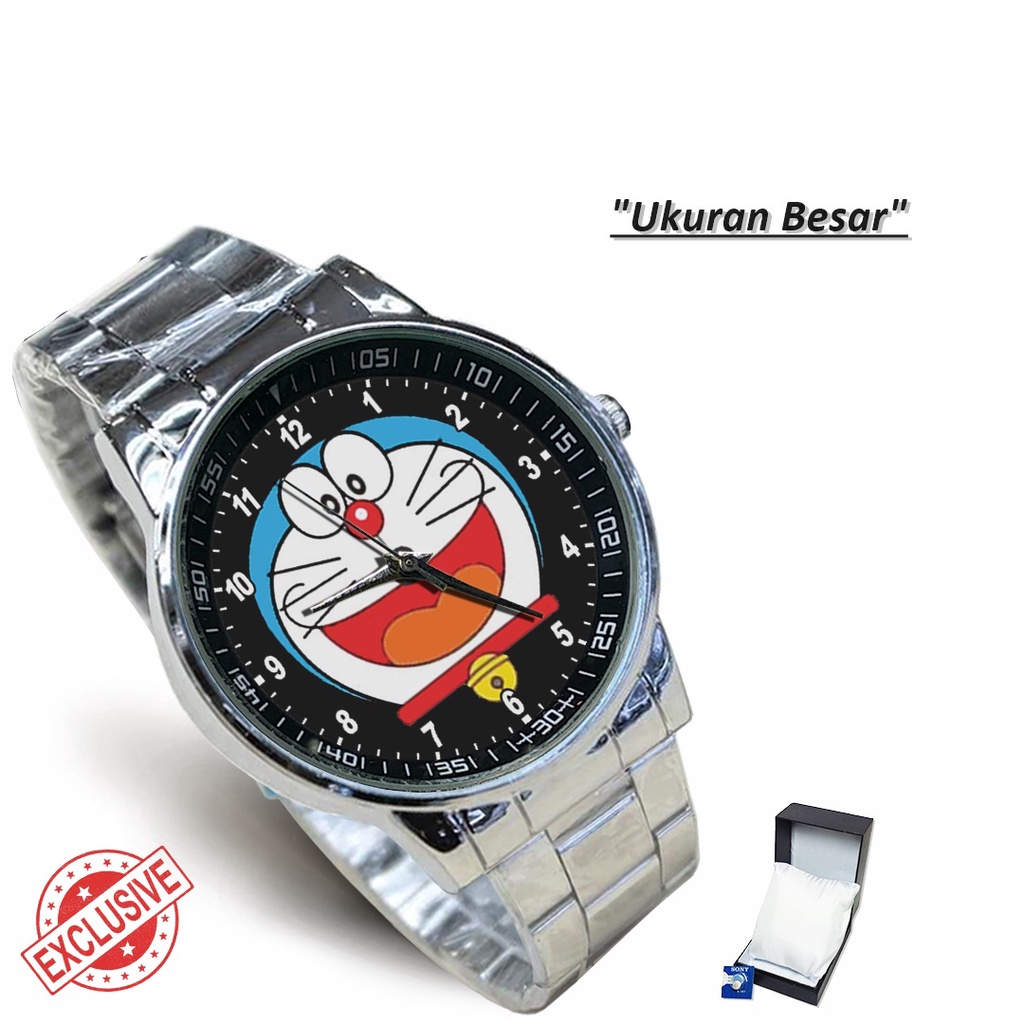 Jam Tangan Rantai Couple DORAEMON MOTIF - 4 (Special)