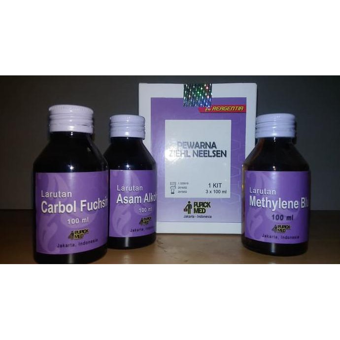 ZIEHL NEELSEN KIT/ PEWARNA ZIEHL NEELSEN KIT (3 x 100ml)