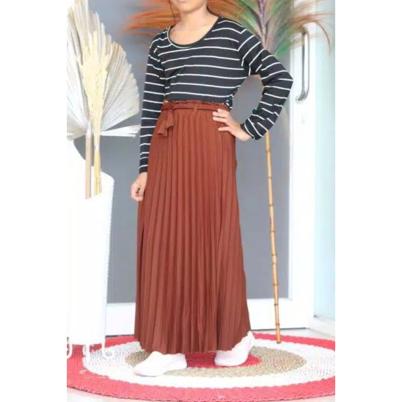 Rok Plisket Anak Tanggung Umur 9-12 Tahun ( ROK PLISKET PREMIUM)