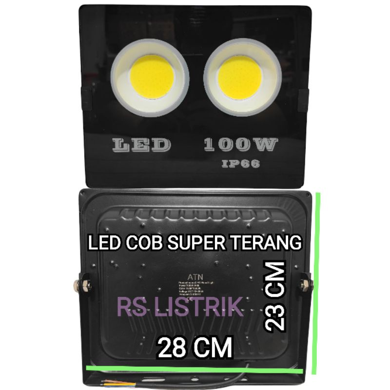 Lampu Sorot Tembak LED COB 100W 100 Watt Super Terang