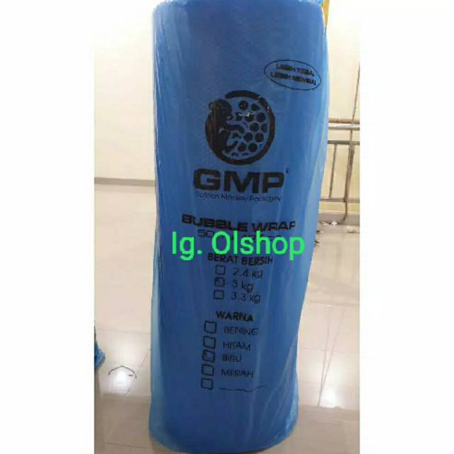 

IG [ GMP] PLASTIK BUBBLE BIRU UK. 125 CM x 50 MTR