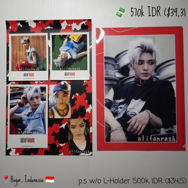 PC Photocard Pola Polaroid Photoset L Holder Taeyong NCT 127 Fire Truck Set