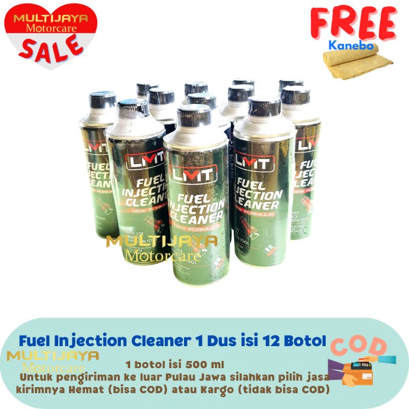 HIGH QUALITY Cairan Pembersih Injeksi Motor Fuel Injection Cleaner LMT 1 Dus FIC isi 12 Botol 500 ml