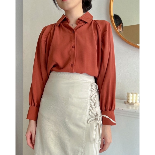 KANON - Ginger Basic Shirt - Kemeja basic kantor / kuliah korean look