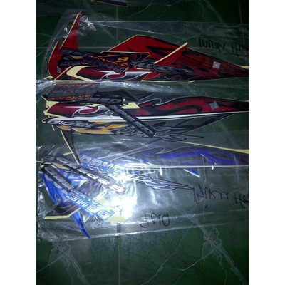 Stiker/Stripping/Lis body Satria Fu 2010 Merah/Abu/Biru (Pilih Warna)