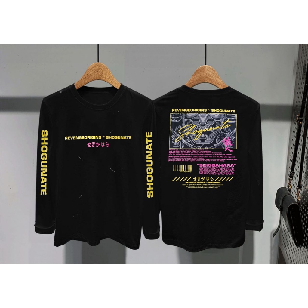 Kaos Pria Distro Shogunate LP / Baju Kaos Pria / Atasan Pria / Tshirt Pria / Kaos Pria Lengan Panjan