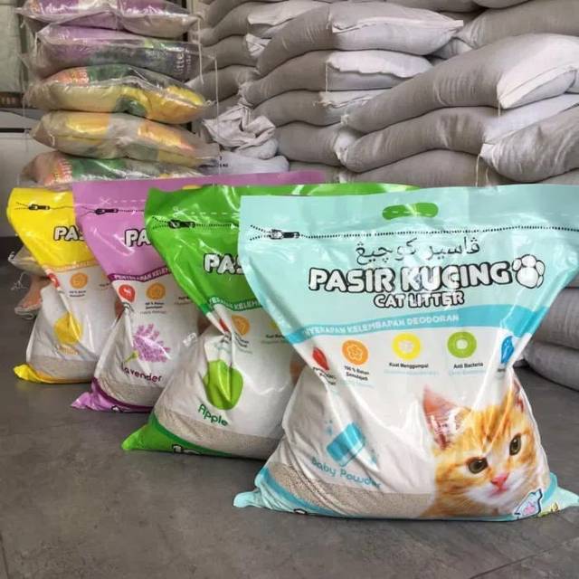 Pasir kucing Kawan Cat Litter 10Liter / Pasir gumpal wangi READY