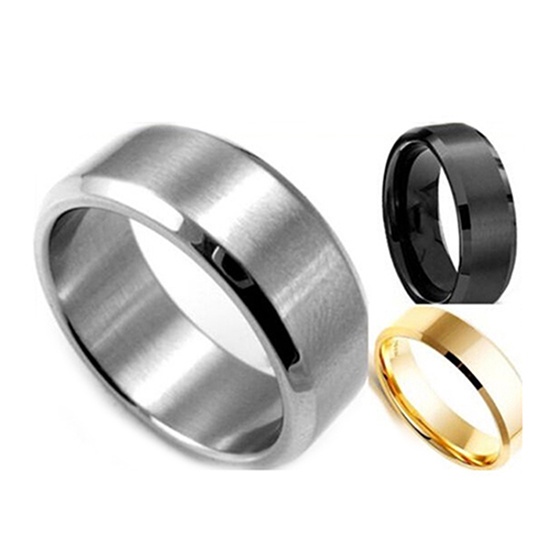 Cincin Pasangan Bahan Titanium Steel Untuk Unisex