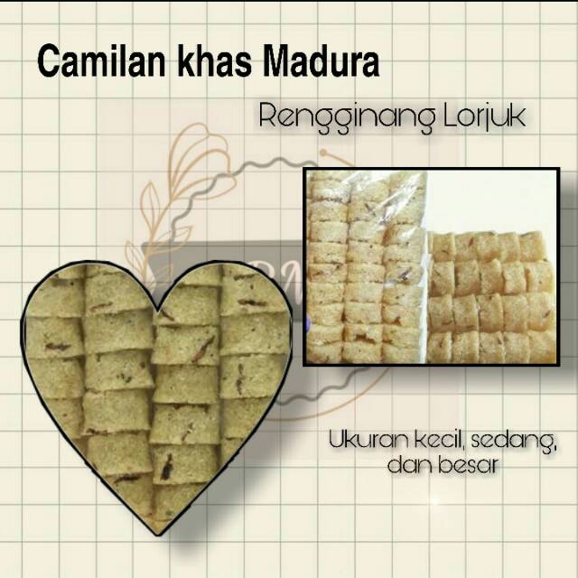 

Camilan khas madura Rengginang lorjuk asli madura