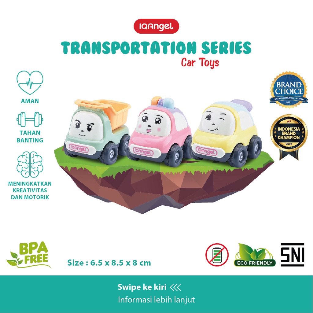 Mainan Anak - IQAngel Transportation Toys Series - Mainan Edukasi Anak