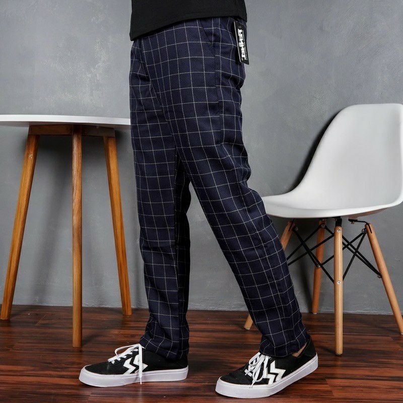 Celana panjang tartan black casual / Celana kotak kotak / Tartanpant