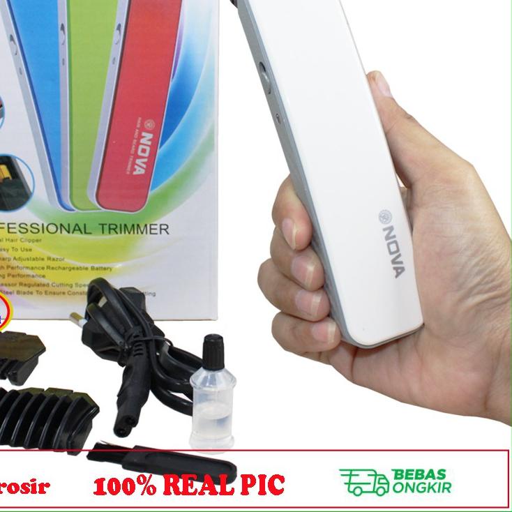 ۝ Alat Cukur Rambut Nova NS 216 Mesin Cukur Kumis Dan Jenggot Cukuran Cas Shaver ◄