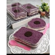0103 Toples Persegi Panjang Toples Kue Kering Toples Kuker Dessert Box