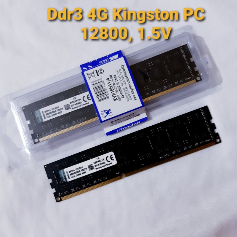 KINGSTON LONGDIMM DDR3 2GB PC 12800/1600 MHz 1.5V - KINGSTON LONGDIMM DDR3 4GB PC 12800/1600 MHz 1.5V - KINGSTON LONGDIMM DDR3 8GB PC 12800/1600 MHz 1.5V - MEMORY PC DDR3 2GB 4GB 8GB KINGSTON