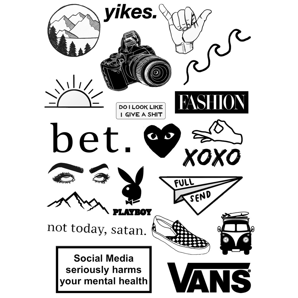 

Sticker Aesthetic Black