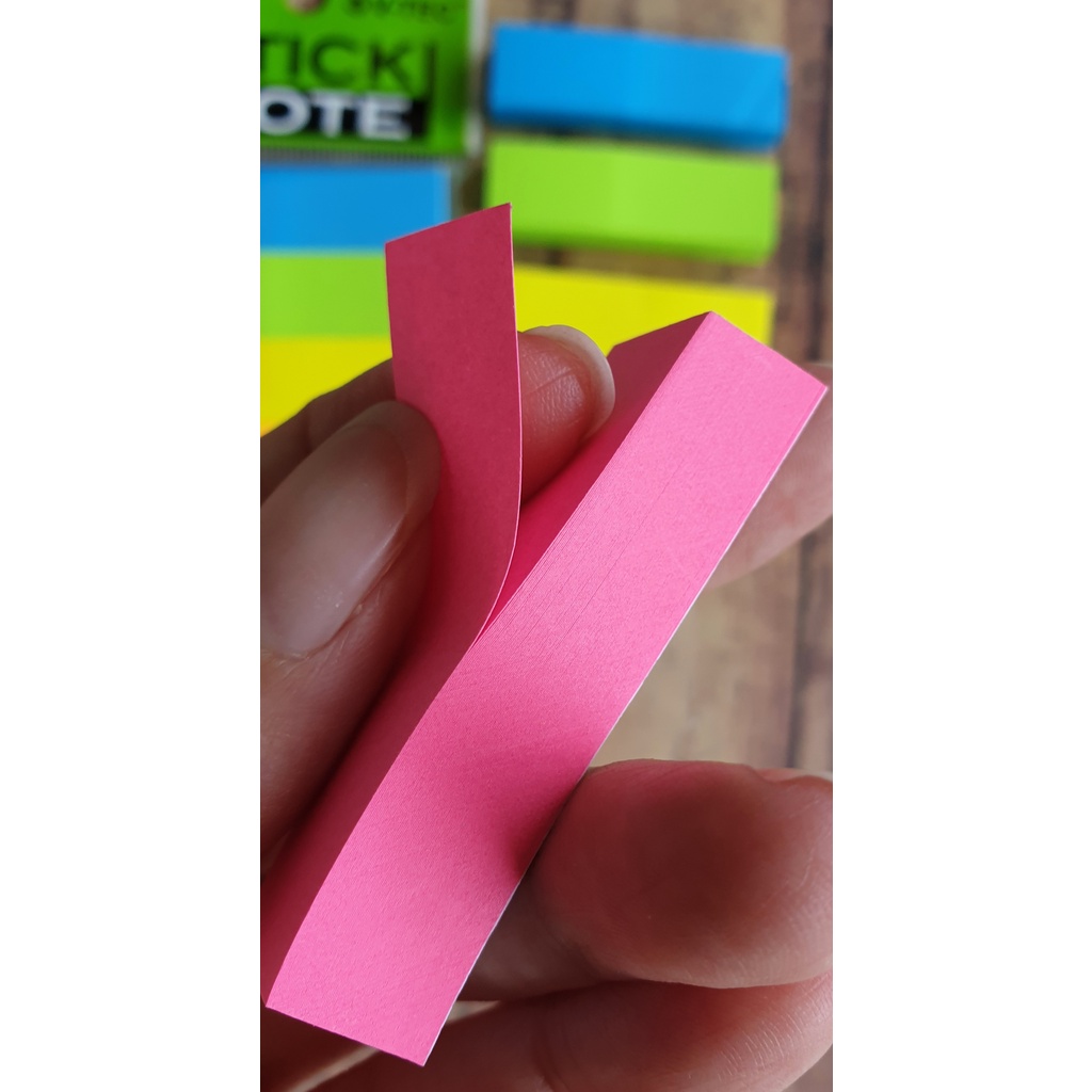 Sticky Note Neon Colour Vtec SN 57651/5MC - Stick Note Vtec 3x2inch - Book Marked - Kertas Tempelan - Kertas Memo