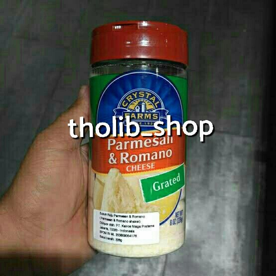 

crystal farms Parmesan & romano cheese cheese shaker 226gr