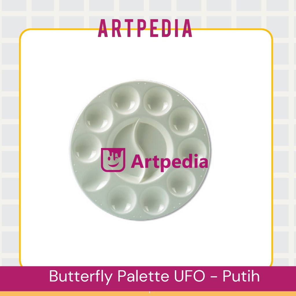 

Palet Lukis Butterfly UFO / Plastic Palette / Palet PlastiK