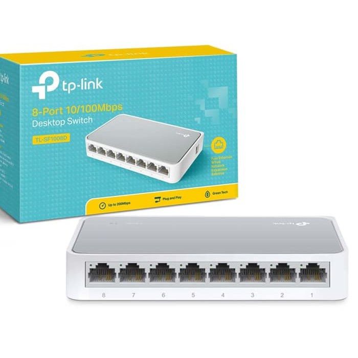 Switch HUB TP LINK 8 Port TL-SF1008D 10/100Mbps Network Lan Original