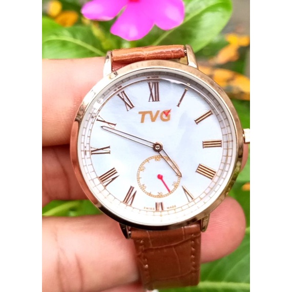 Fhasion import korea | jam tangan kulit  wanita crono aktif| Jam Tangan cewek  original tvg Garansi 1 tahun