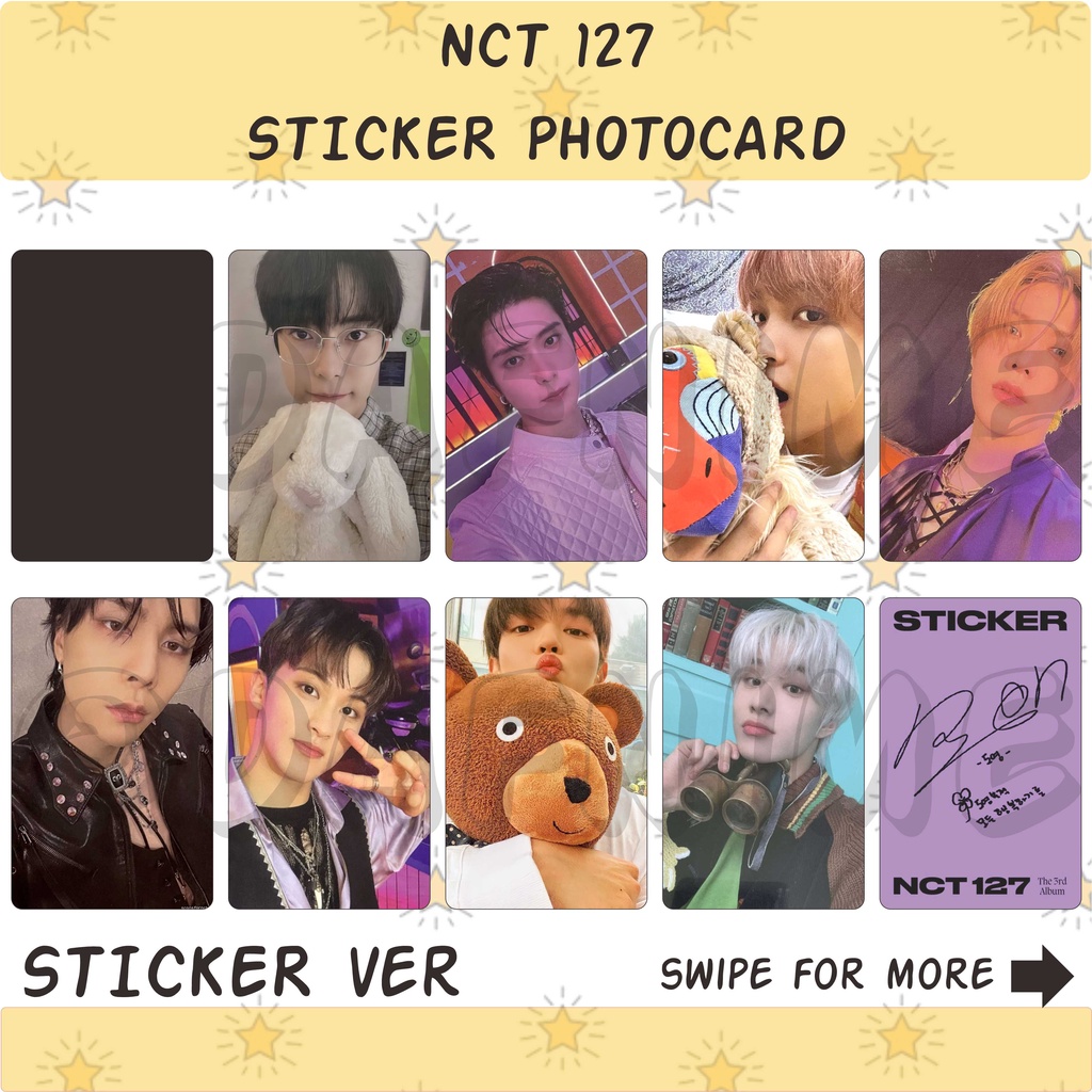 NCT 127 STICKER PHOTOCARD UNOFFICIAL