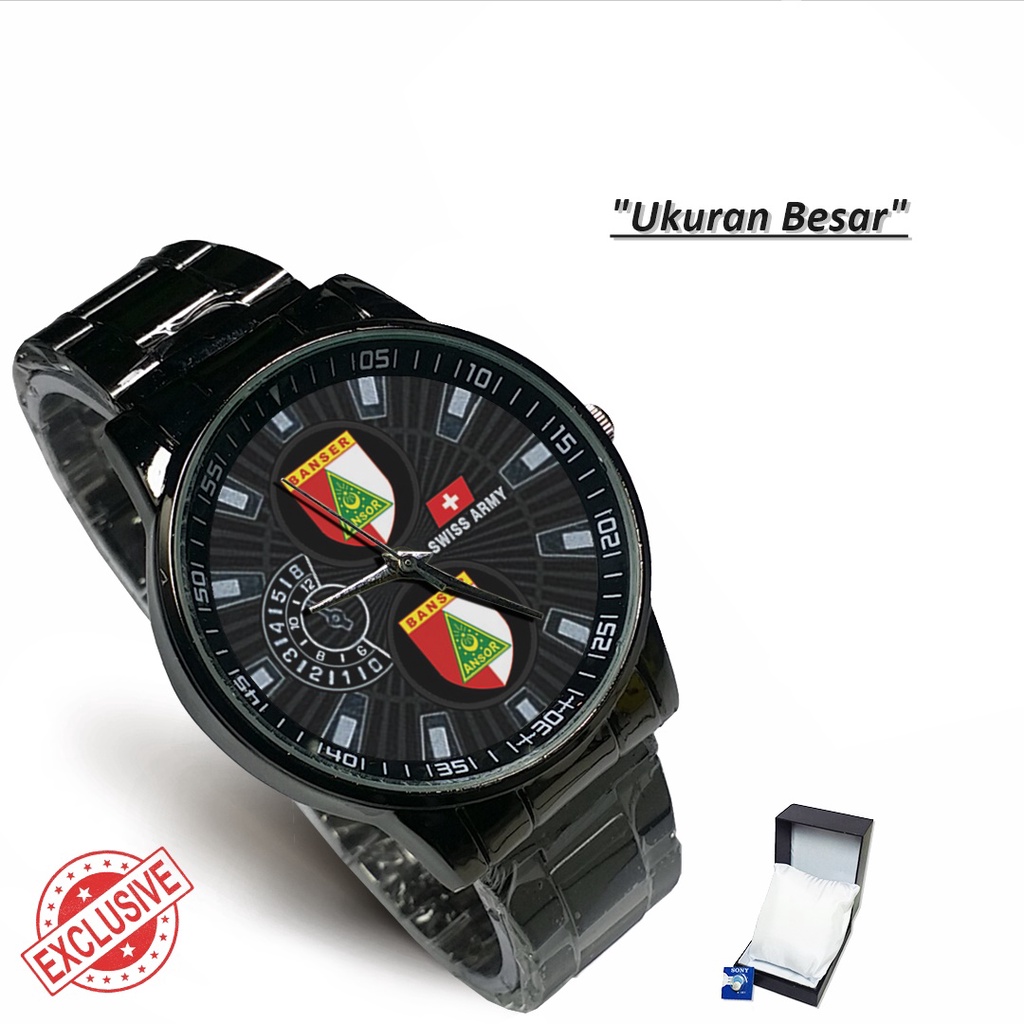 Jam Tangan Rantai Couple Logo BANSER ANSOR (Cool)