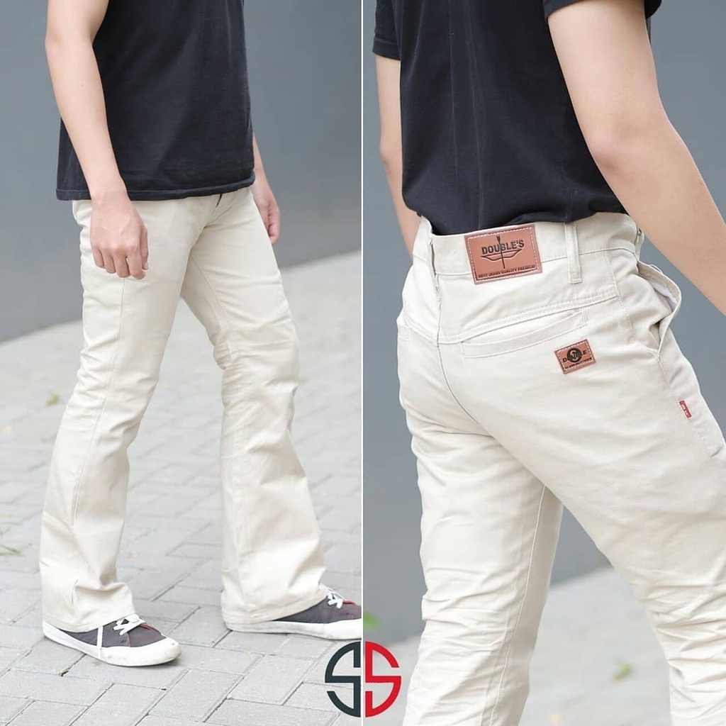 Chinos Panjang Cutbray Size 27-38 Unisex