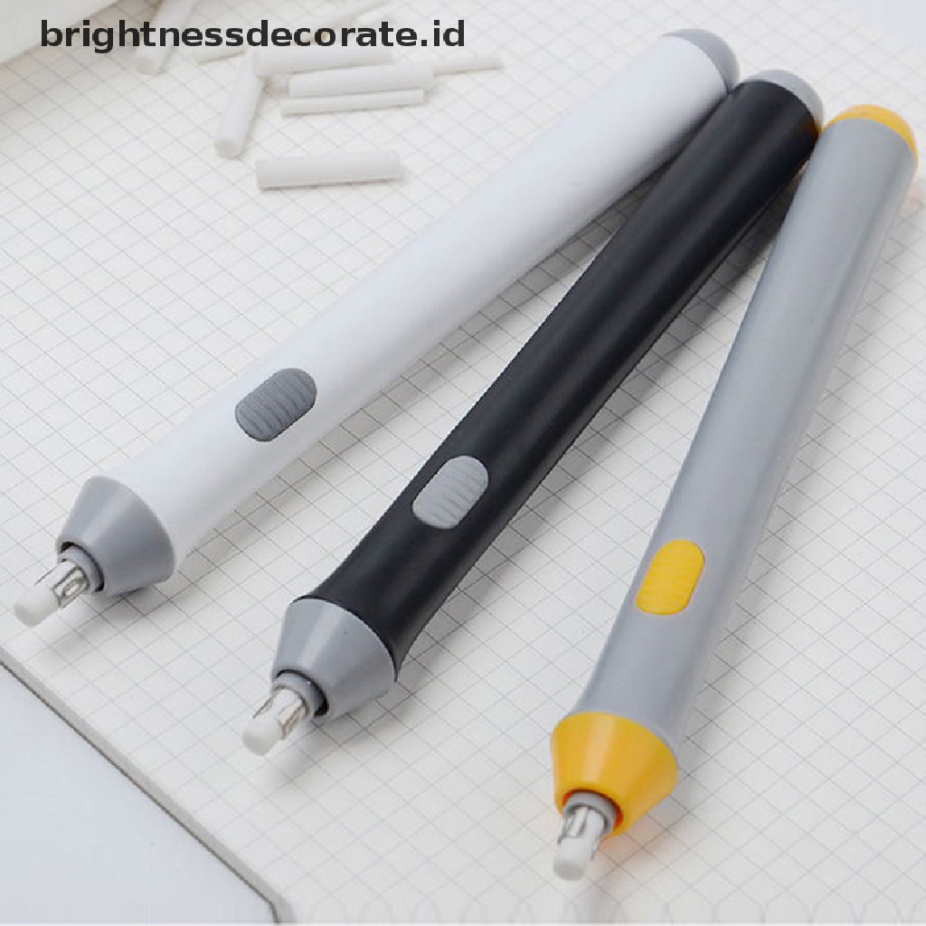 22 Pcs Penghapus Pensil Elektrik Otomatis Rechargeable Dengan Baterai