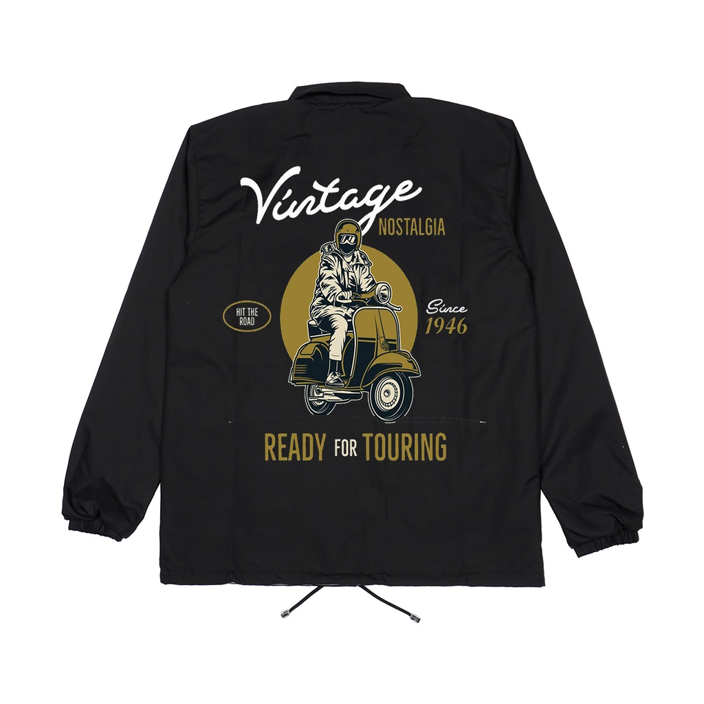 Jaket coach vespa vintage
