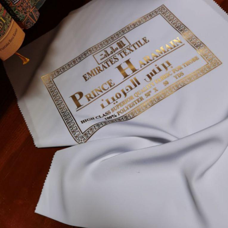 [TAK.19My22y] 50CM PRINCE HARAMAIN NETRAL WHITE KAIN POLYESTER IMPOR PUTIH BAHAN GAMIS THOBE PRIA SA