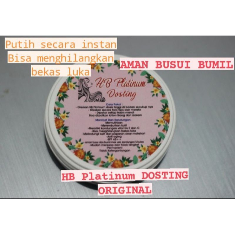 (INSTAN)LOTION HB PLATINUM DOSTING ll LOTION PEMUTIH ll LOTION HB ll BODY