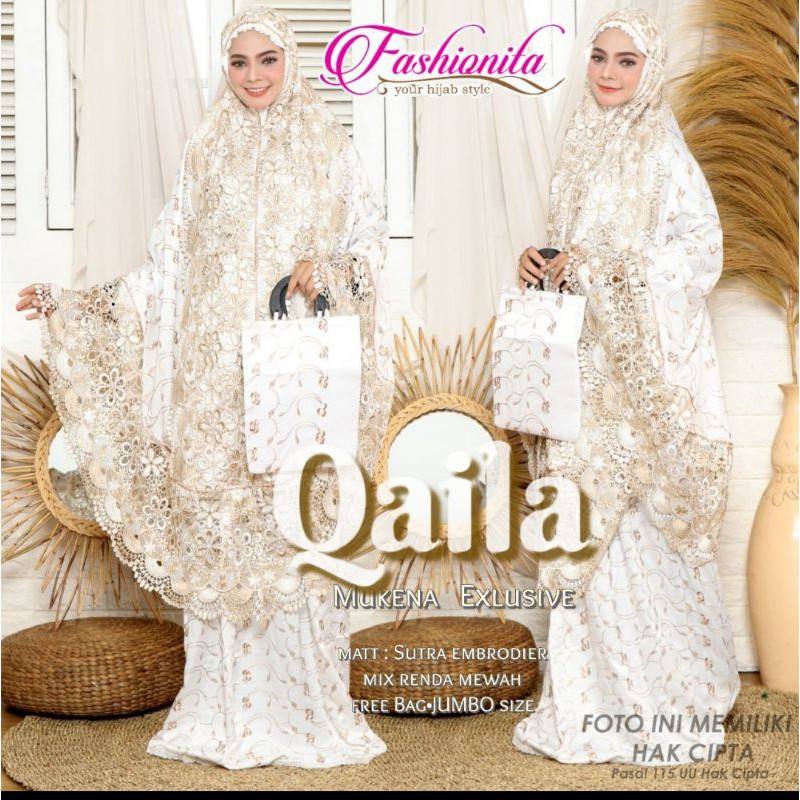MUKENA EXCLUSIVE QAILA SUTRA RENDA MEWAH