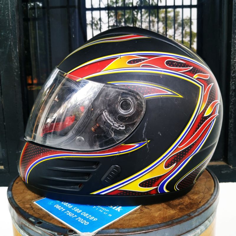 helm jadul lawas pilot yamaha suzuki honda cakil fullface rx king cb100 c70 dll