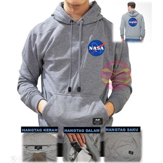 Jaket nasa sweater  hoodie  nasa h  m  original cotton fleece 