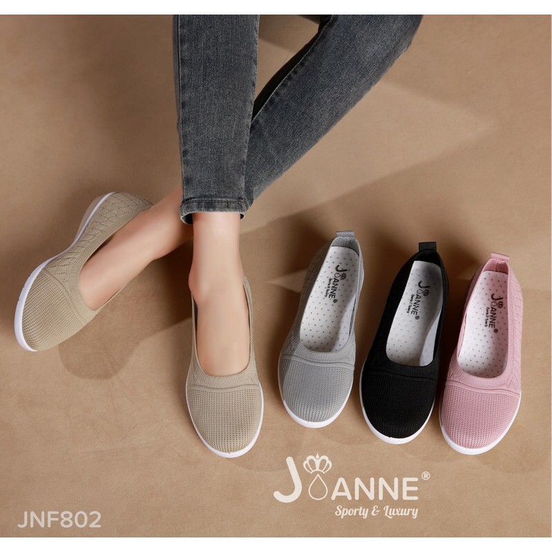 RESTOCK! [ORIGINAL] JOANNE FlyKnit Flat Shoes Sepatu Wanita #JNF802