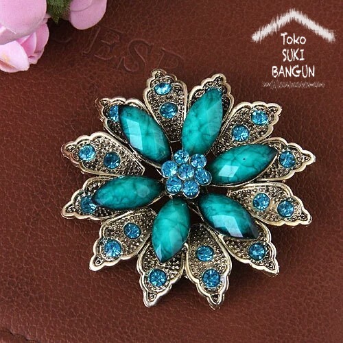 BR-001 Bros Pin Bunga Aksesoris Wanita Fashion Flower Brooch Women