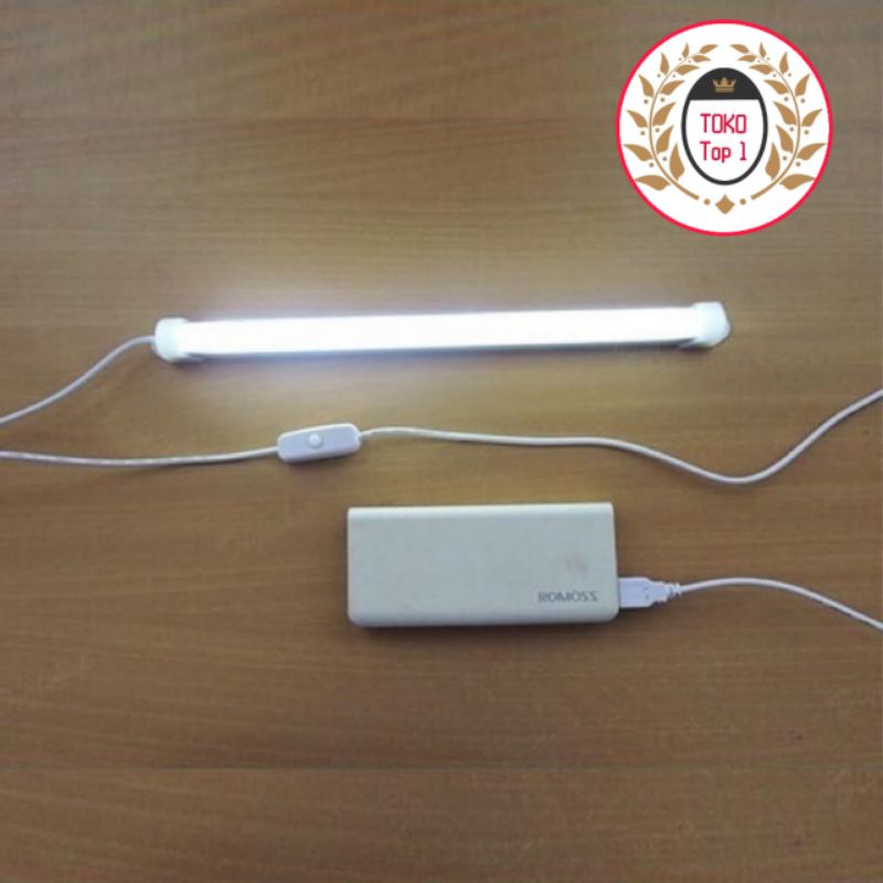 Lampu Neon Panjang Strip Tabung LED USB Belajar Kerja Rumah Dapur Komputer Cahaya Portable Tempel /super murah