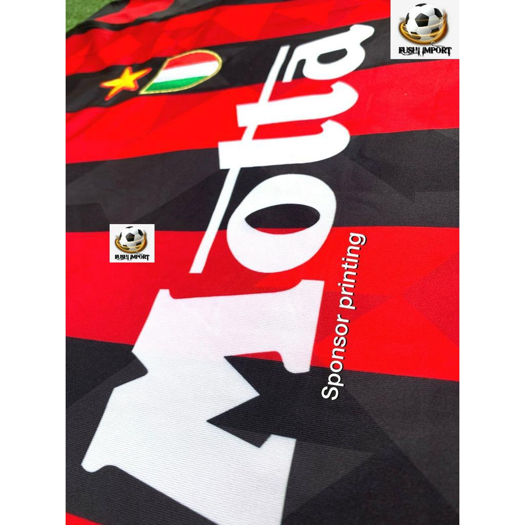 RETRO | Jersey Baju Bola Milan Home Motta 1993 1994 Grade Ori