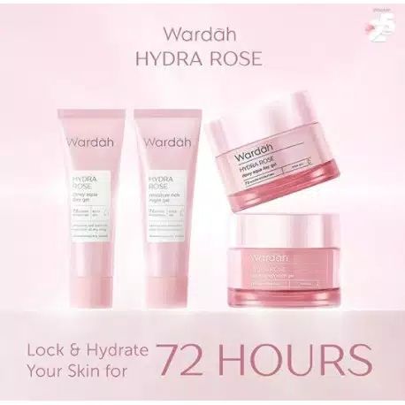 Wardah Hydra Rose paket 3pc 40gr